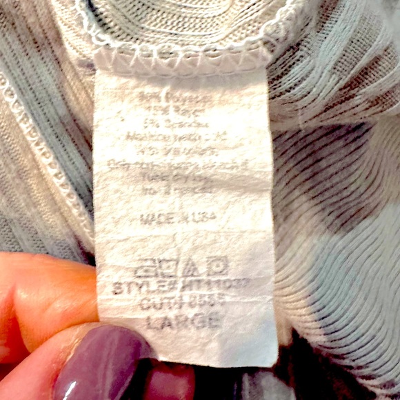 EUC Hopely Camo Babydoll Ragland Short Sleeve Top Sz Large - Picture 15 of 15